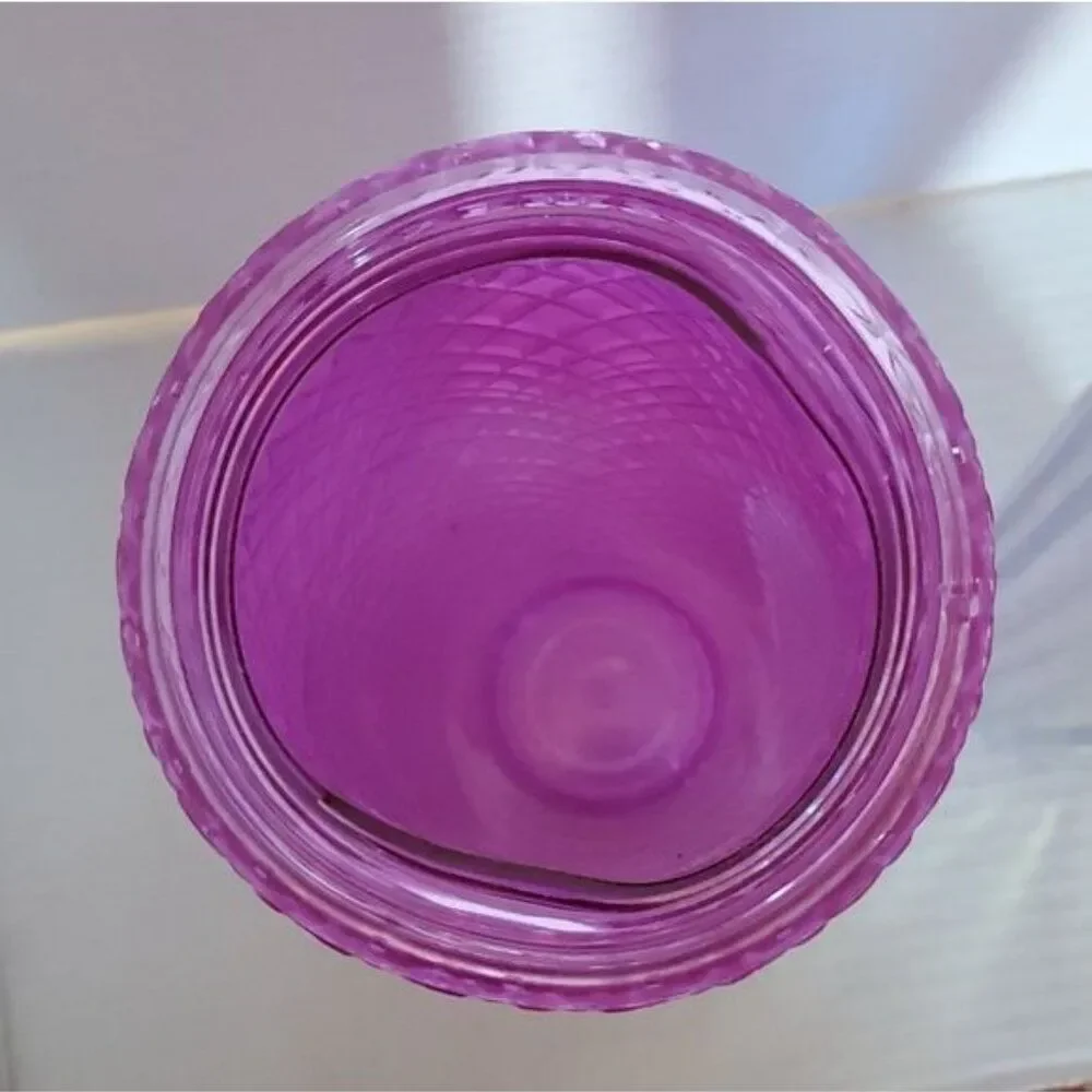 2 Starbucks Travel Cold Cup Iridescent Diamond Unicorn Purple Taffy Venti 24 oz